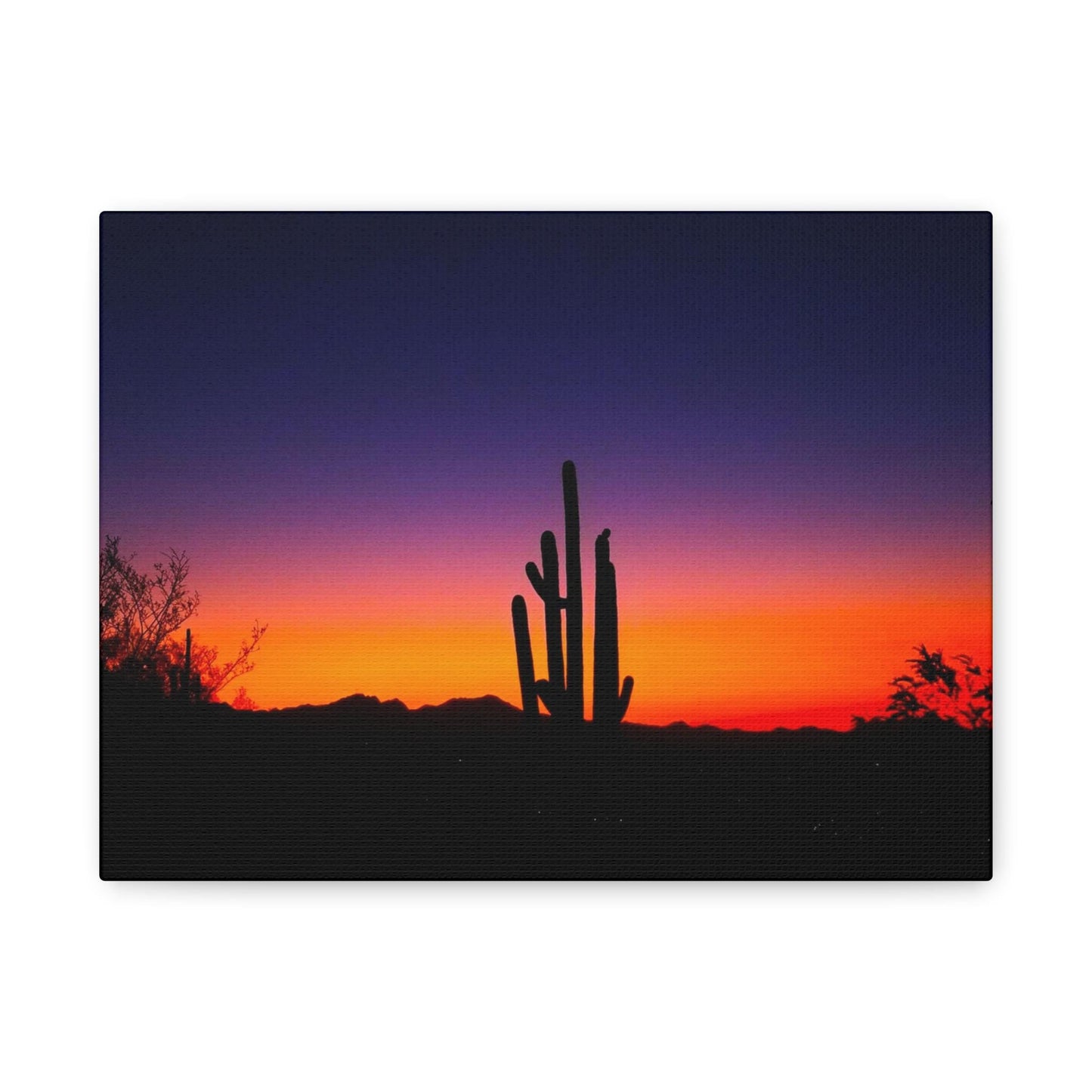 Desert Sunset Canvas – Cactus Wall Art for Boho & Nature-Inspired Decor