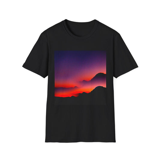 Sunset Mountain Vibe T-Shirt – Unisex Tee for Nature Lovers & Hikers