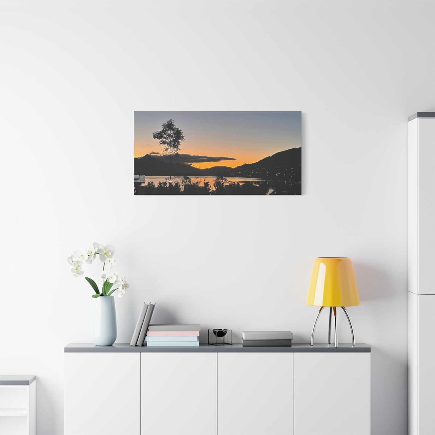 Canvas Print, Queenstown New Zealand Sunset over Lake Wakatipu Wall Art, Home Decor, Landscape Photography, Gift for Traveler, Housewarming
