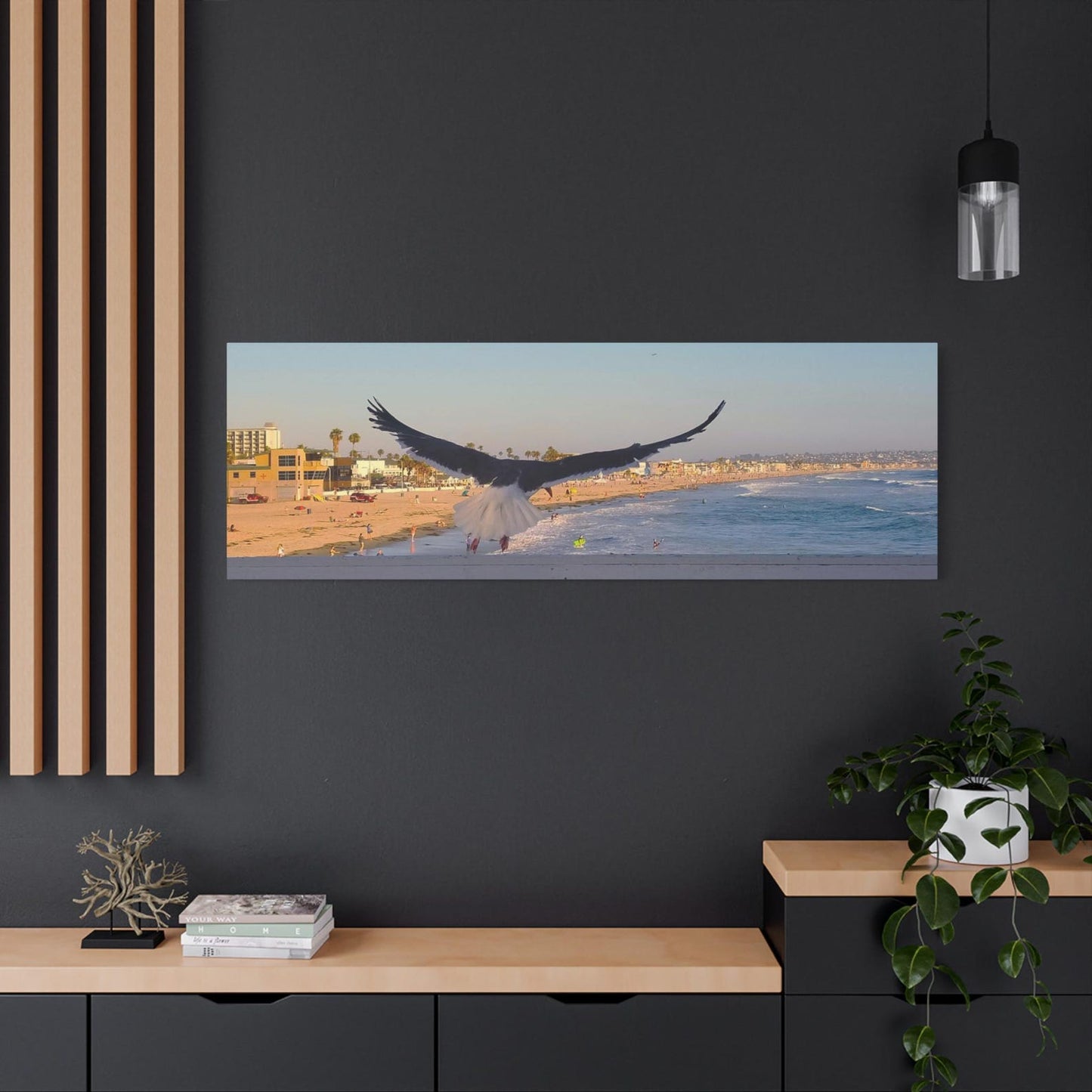 Birds Over Beach Canvas – Coastal Wall Art for Nature & Beach House Decor