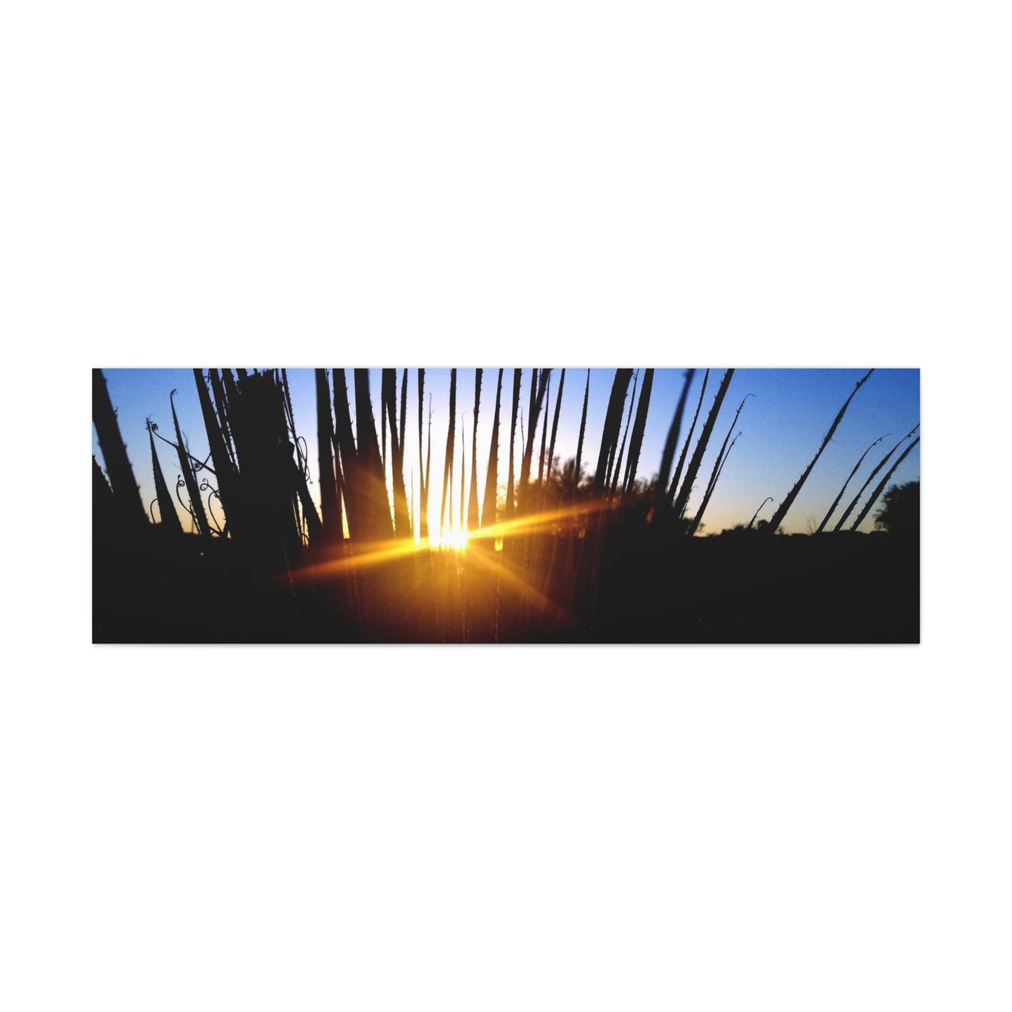 Sunset Silhouette Canvas – Minimalist Nature Wall Art for Home & Gifts