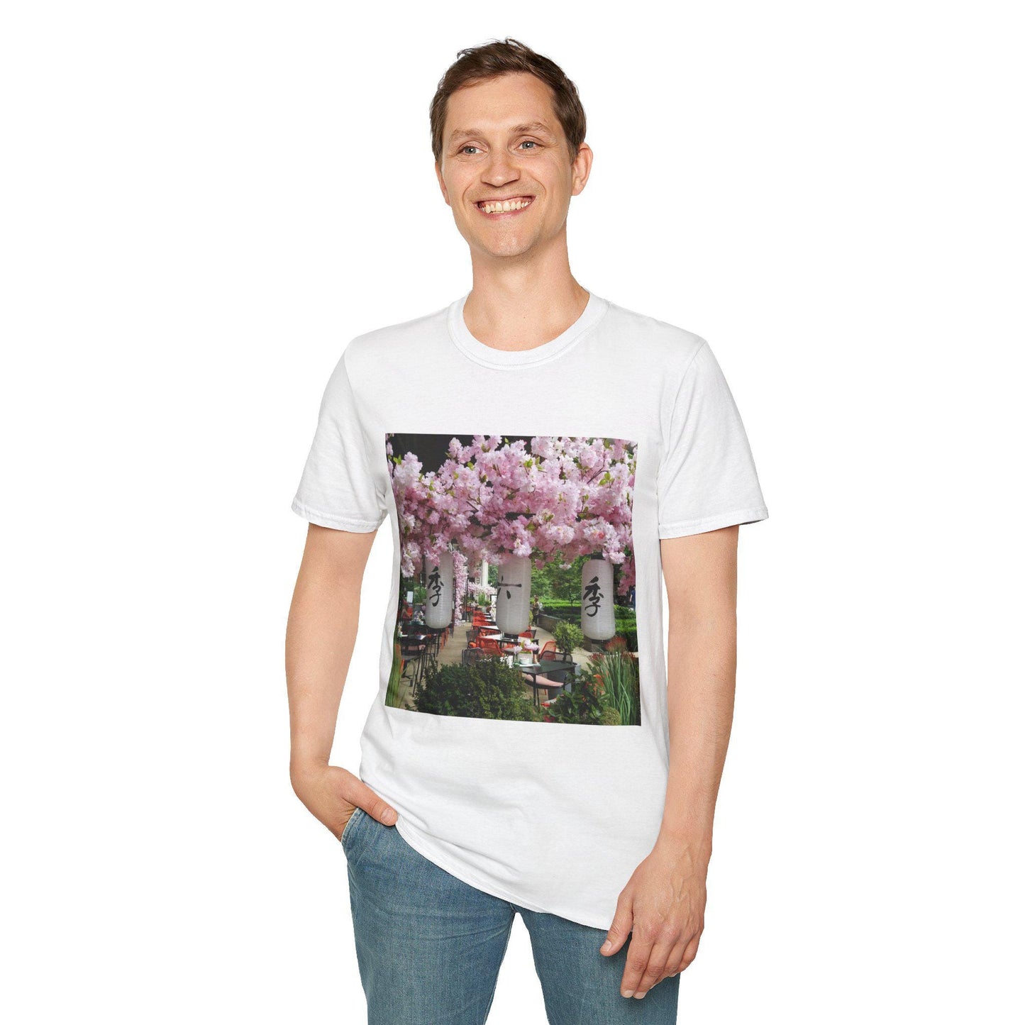 Cherry Blossom Lantern T-Shirt – Japanese Garden Aesthetic & Spring Floral Tee