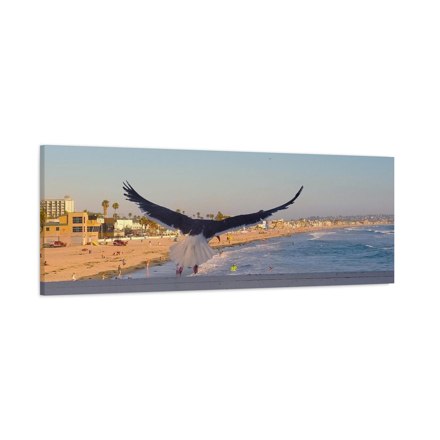 Birds Over Beach Canvas – Coastal Wall Art for Nature & Beach House Decor