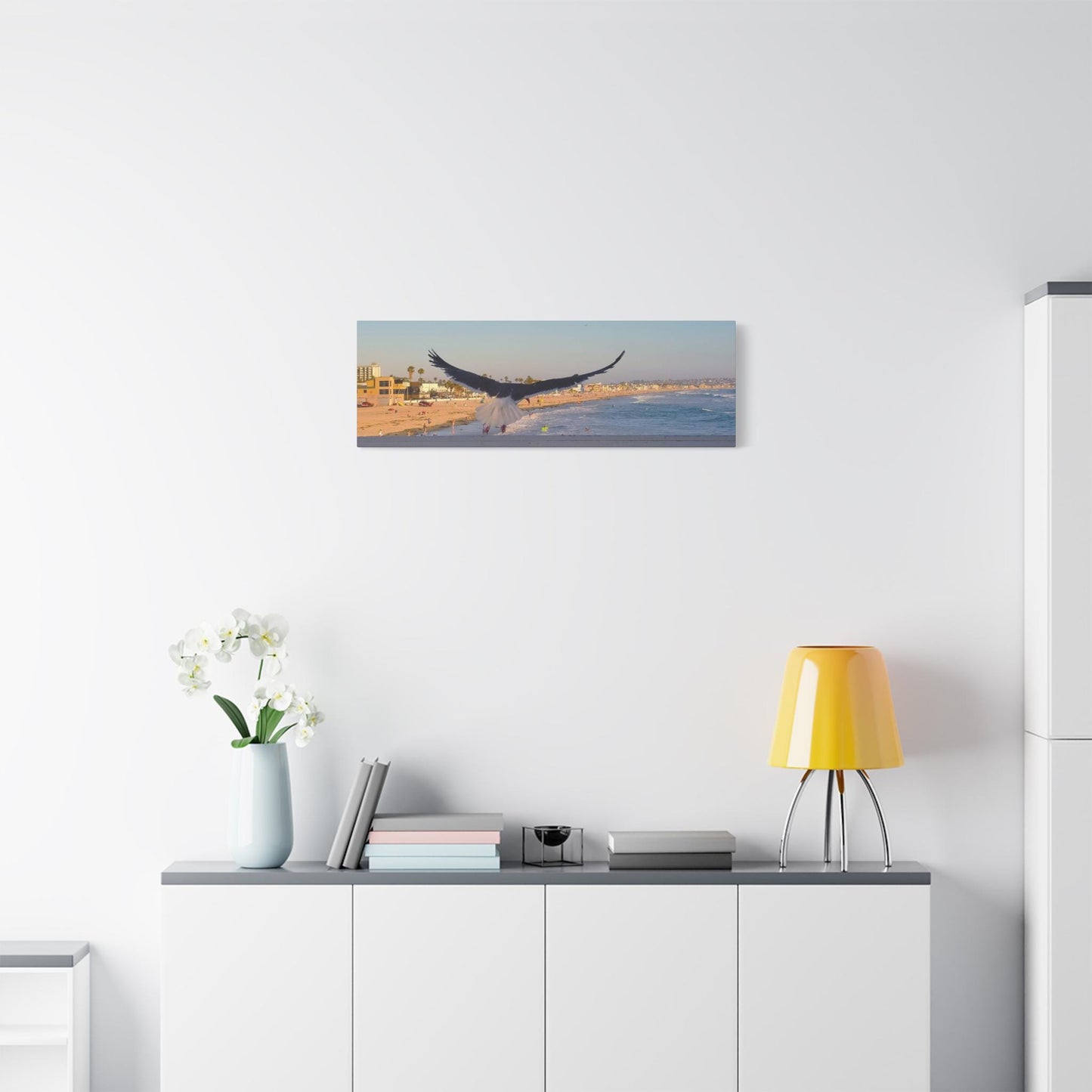 Birds Over Beach Canvas – Coastal Wall Art for Nature & Beach House Decor