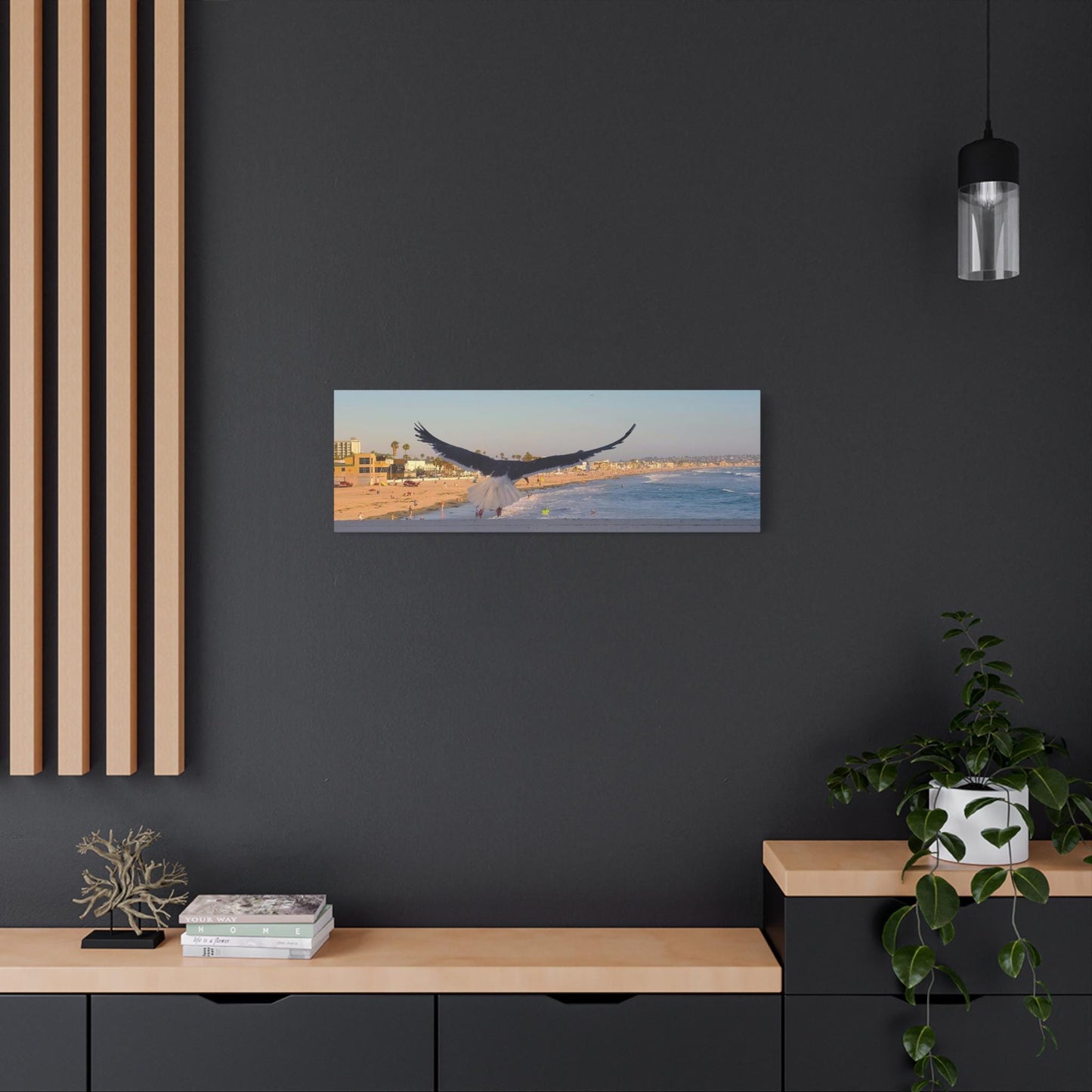 Birds Over Beach Canvas – Coastal Wall Art for Nature & Beach House Decor