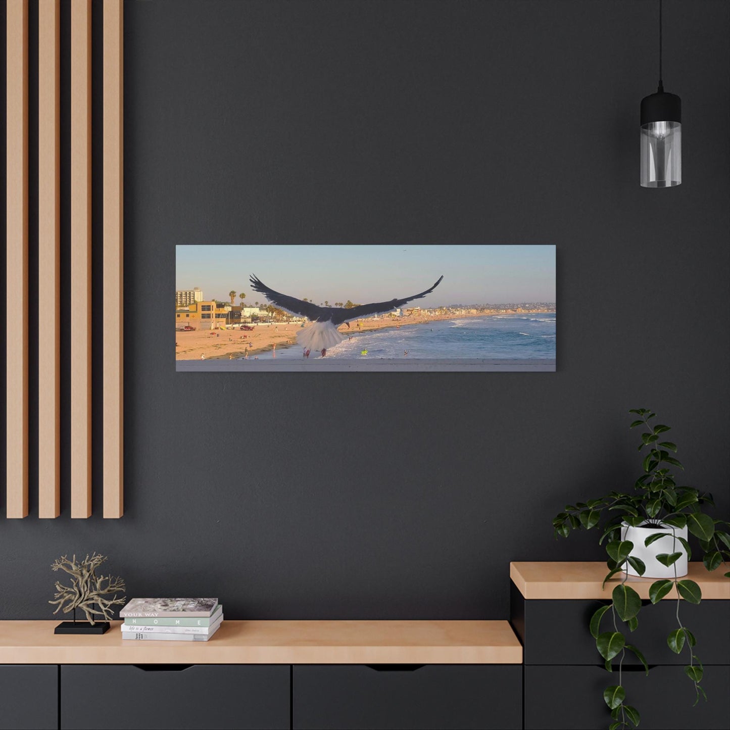 Birds Over Beach Canvas – Coastal Wall Art for Nature & Beach House Decor