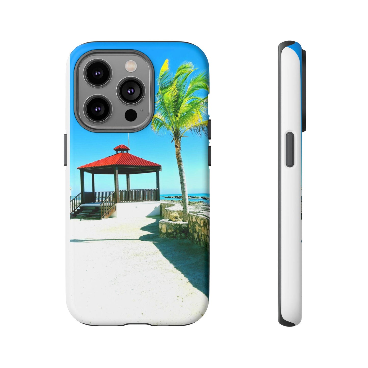 Vibrant Tropical Tough Phone Case – Durable Cover for iPhone, Samsung & Huawei
