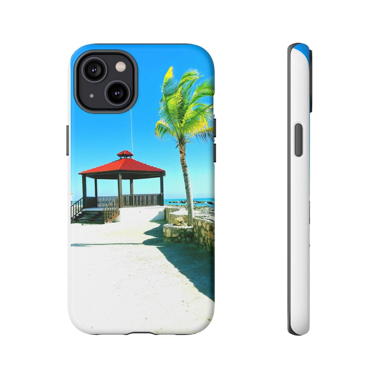 Vibrant Tropical Tough Phone Case – Durable Cover for iPhone, Samsung & Huawei