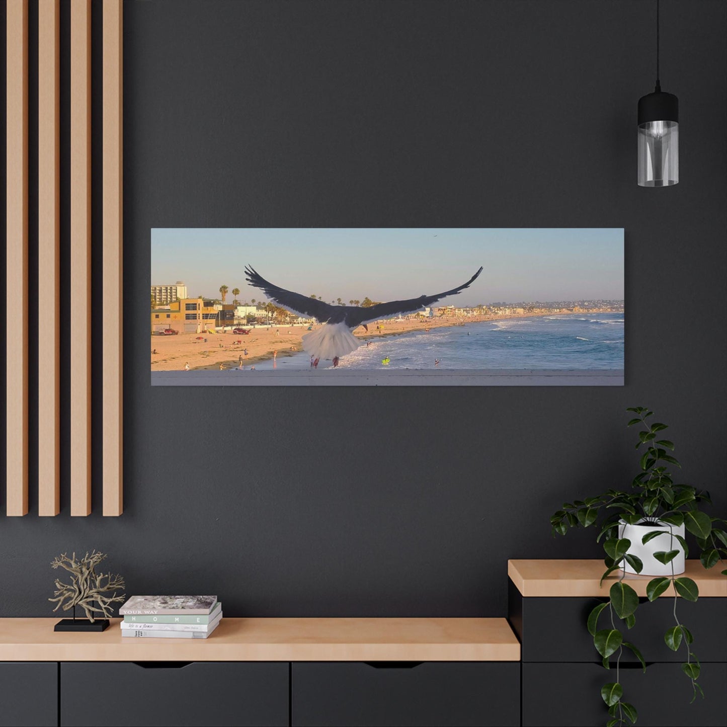Birds Over Beach Canvas – Coastal Wall Art for Nature & Beach House Decor